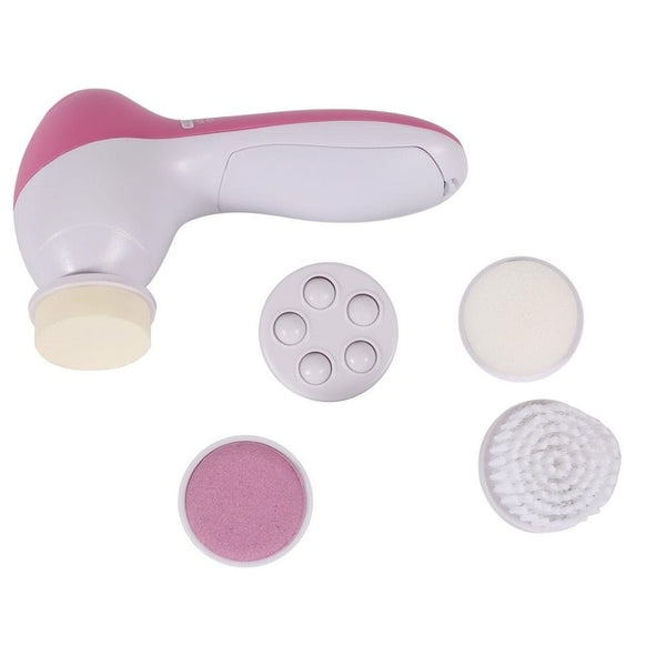 5 in 1 Electric Wash Face Machine Facial Pore Cleaner Body Cleansing Massage Mini Skin Beauty Massager Brush dropshipping