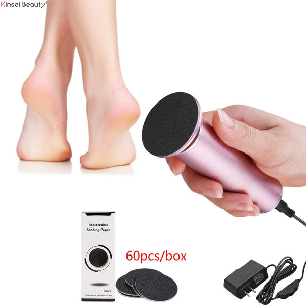 Electric Foot Callus Remover Electric Foot File Pedicure Files Machine Feet Care 60 PCS Sandpaper Feet Dead Skin Callus Removal