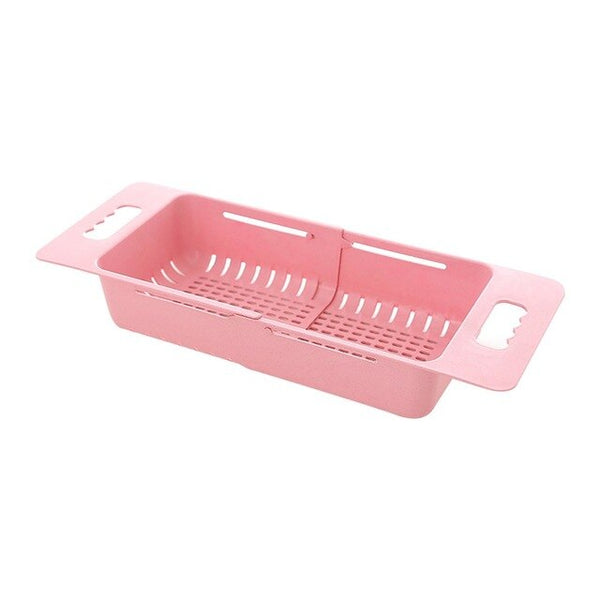 Retractable Adjustment Sink Telescopic Washing Basket Washing Fruit And Vegetable Basket Kitchen Drain Basket