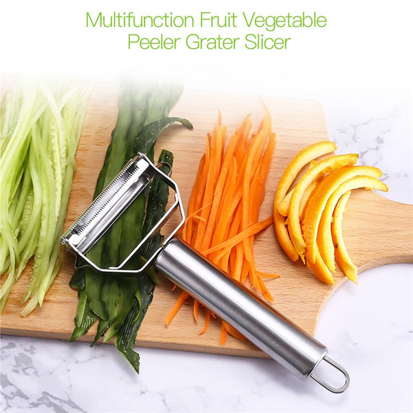 Ultra Sharp Stainless Steel Vegetable Peeler Kitchen Potato Slicer Julienne Fruit Vegetable Peeler Potato Carrot Grater Slicer 0