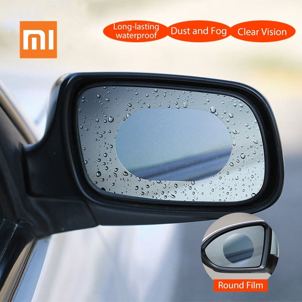 2pcs/Set Original Xiaomi Youpin Car Rearview Mirror Protective Film Waterproof Anti Fog Rainproof Transparent Membrane Sticker