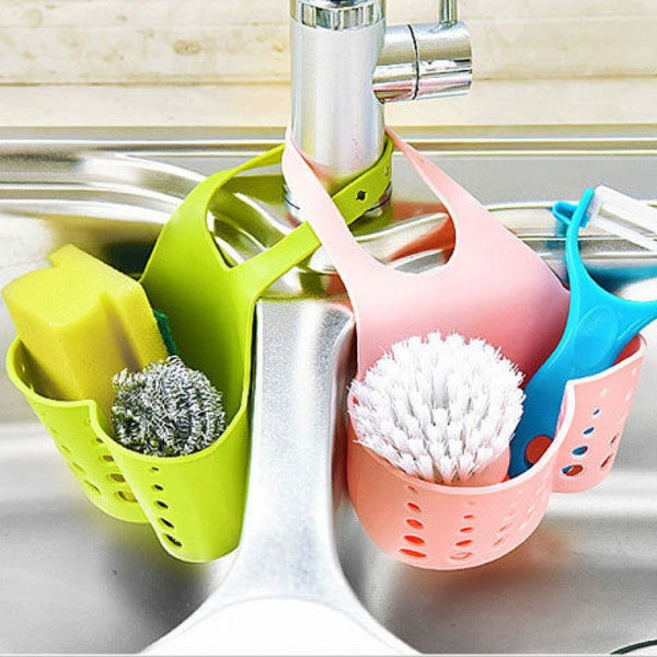 Hot Sale Portable Kitchen Hanging Drain Bag Basket Bath Storage Gadget Storage Bag Organizer Tools Sink Holder lw02281110